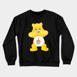 Birthday Bear sticking tongue out Crewneck Sweatshirt